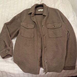 Anthropologie Oversized Shirt Jacket